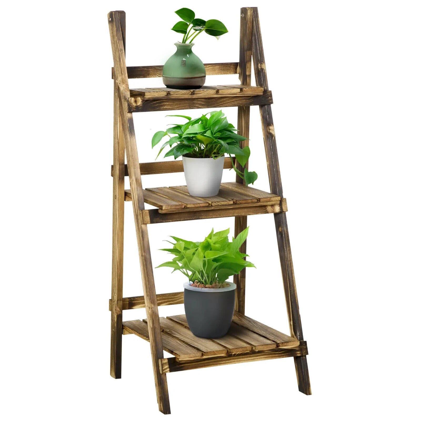 Wooden Plant Stand for Garden or Indoor Display Flower Pot Holder and Plant Rack - Home and Garden Furniture Shop - rustic - furniture