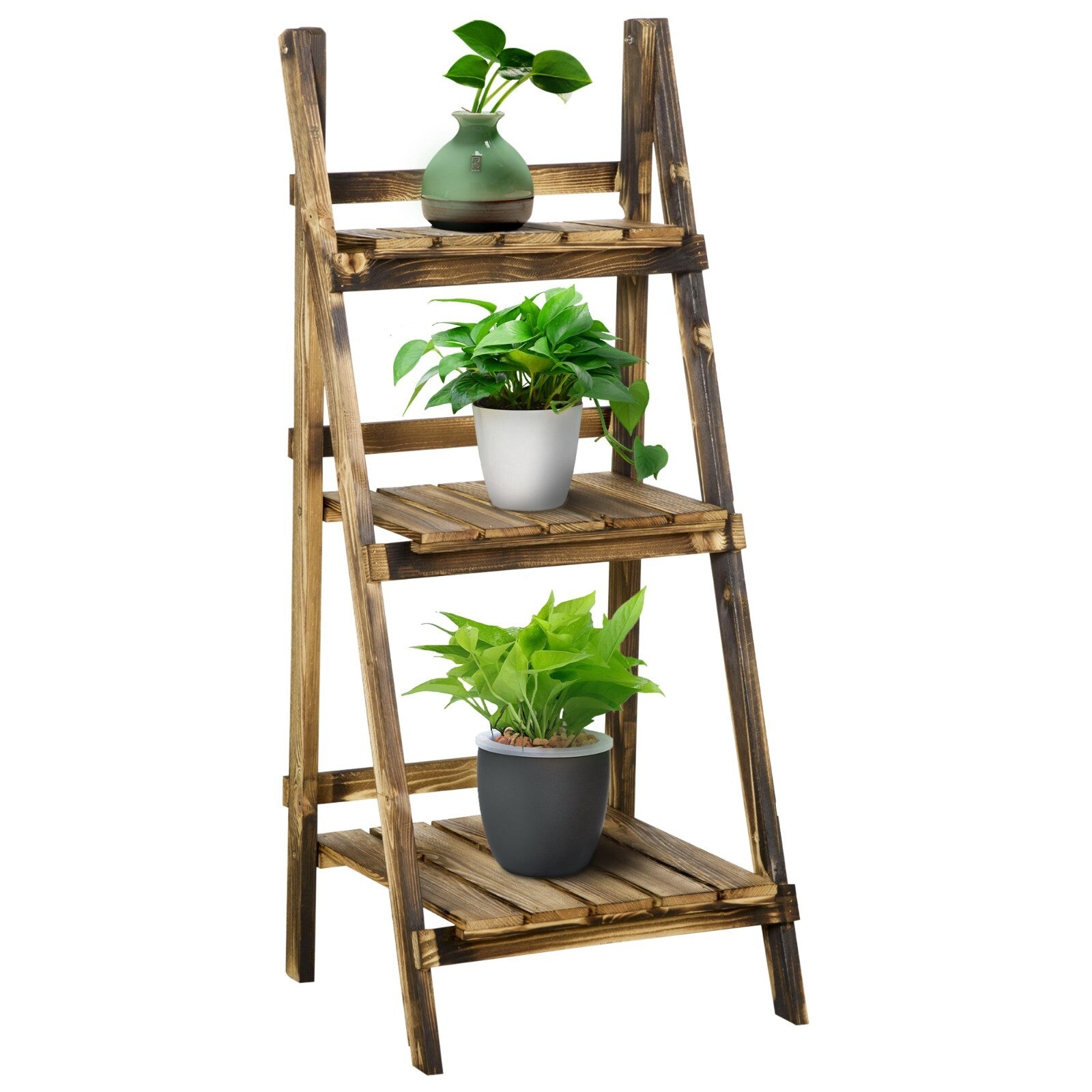 Wooden Plant Stand for Garden or Indoor Display Flower Pot Holder and Plant Rack - Home and Garden Furniture Shop - rustic - furniture