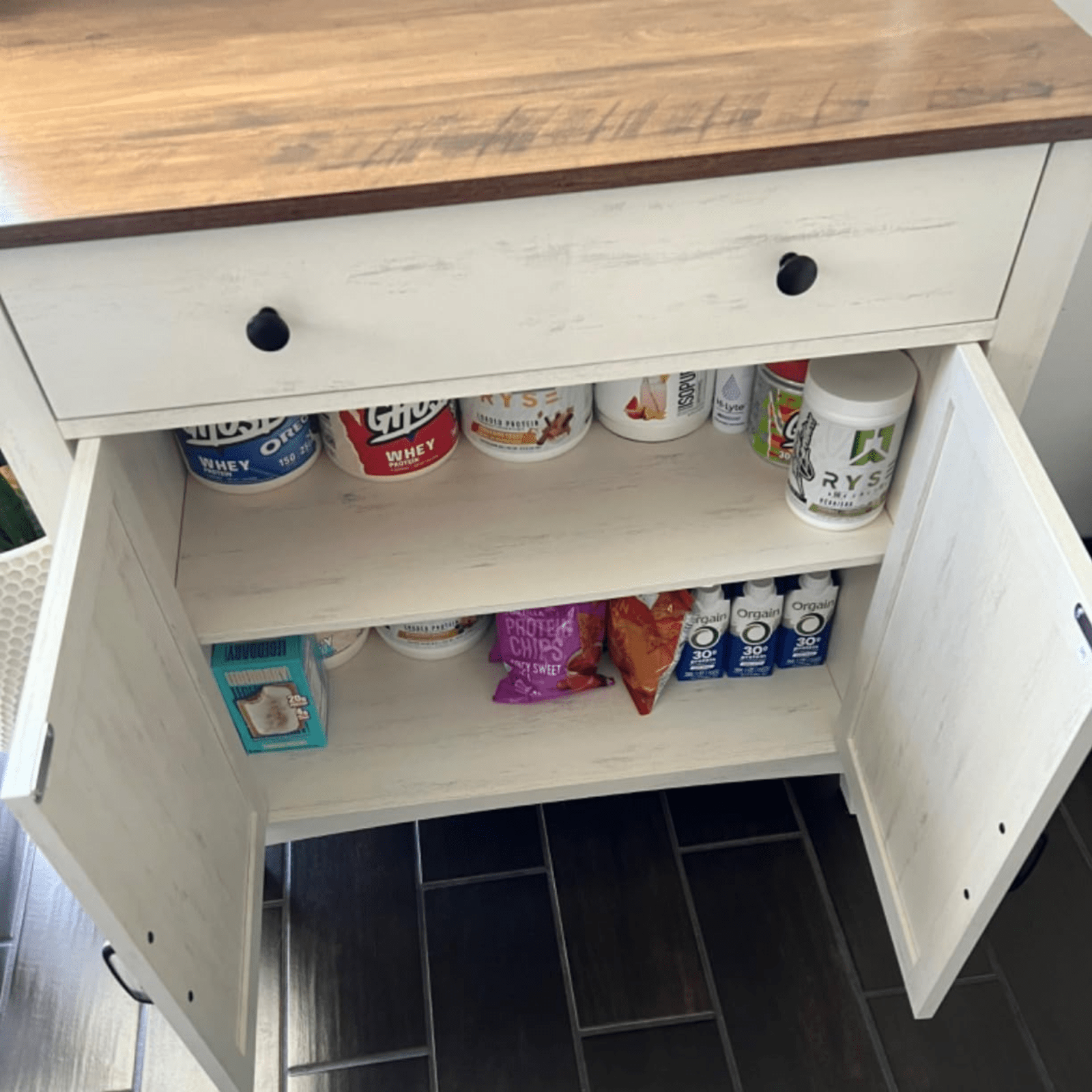 Wooden Rustic Sideboard Cupboard Farmhouse Side Cabinet Shabby Chic Kitchen Unit - Home and Garden Furniture Shop - rustic - furniture