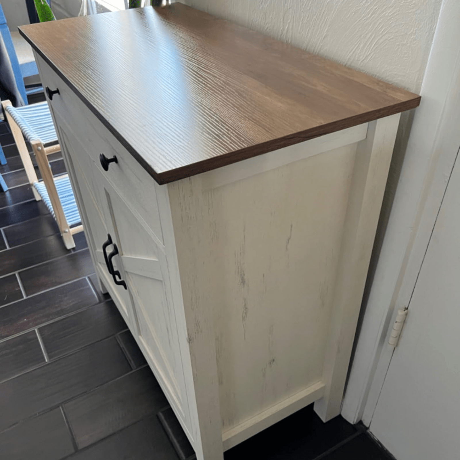 Wooden Rustic Sideboard Cupboard Farmhouse Side Cabinet Shabby Chic Kitchen Unit - Home and Garden Furniture Shop - rustic - furniture