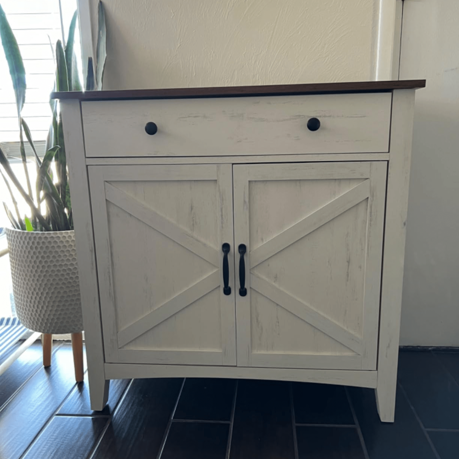 Wooden Rustic Sideboard Cupboard Farmhouse Side Cabinet Shabby Chic Kitchen Unit - Home and Garden Furniture Shop - rustic - furniture