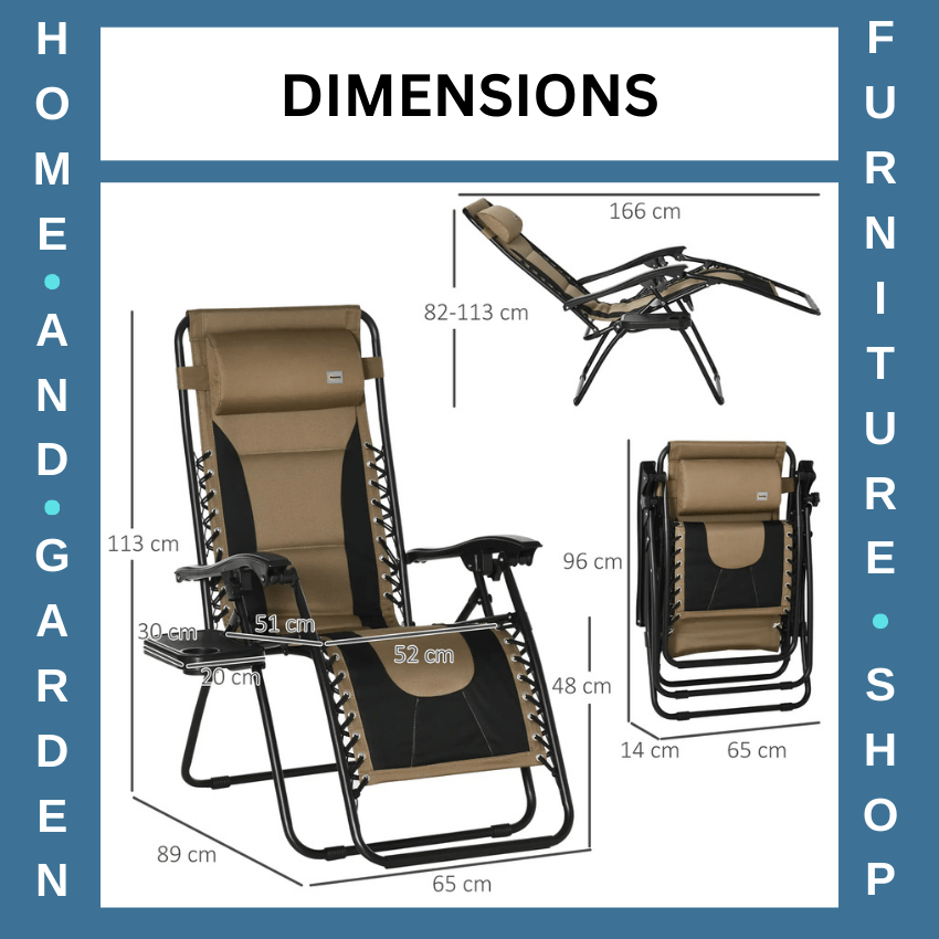 Zero Gravity Recliner Chair Folding Lounger w/ Adjustable Backrest & Cup Holder - Home and Garden Furniture Shop - rustic - furniture