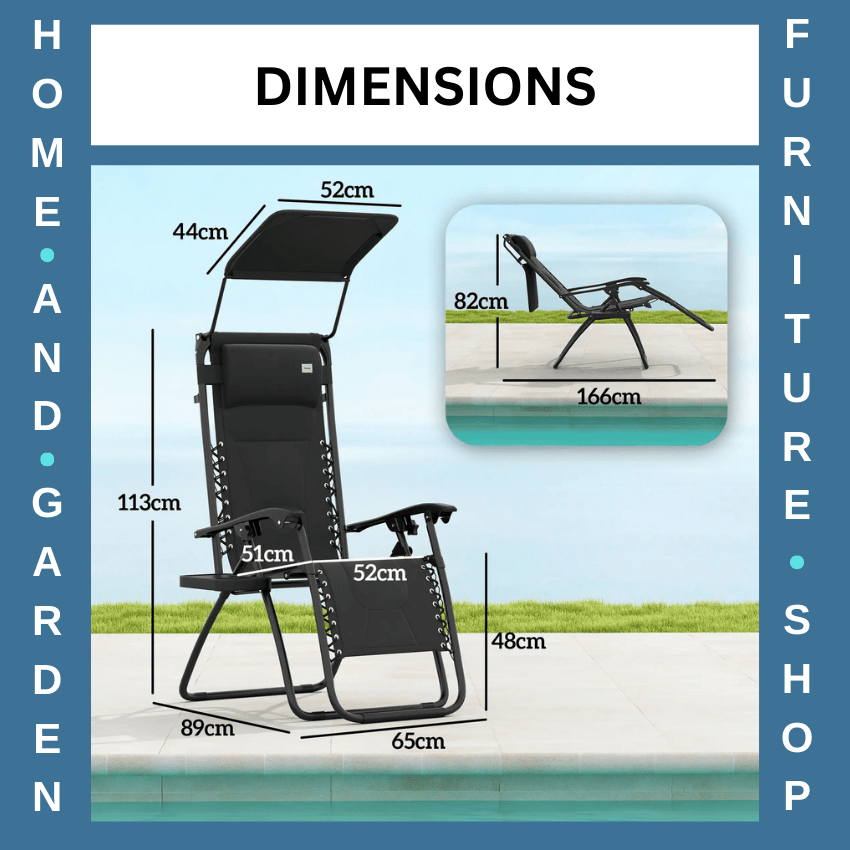 Zero Gravity Reclining Lounger Chairs Set of 2 with Shade Cup Holder and Cushion - Home and Garden Furniture Shop - rustic - furniture