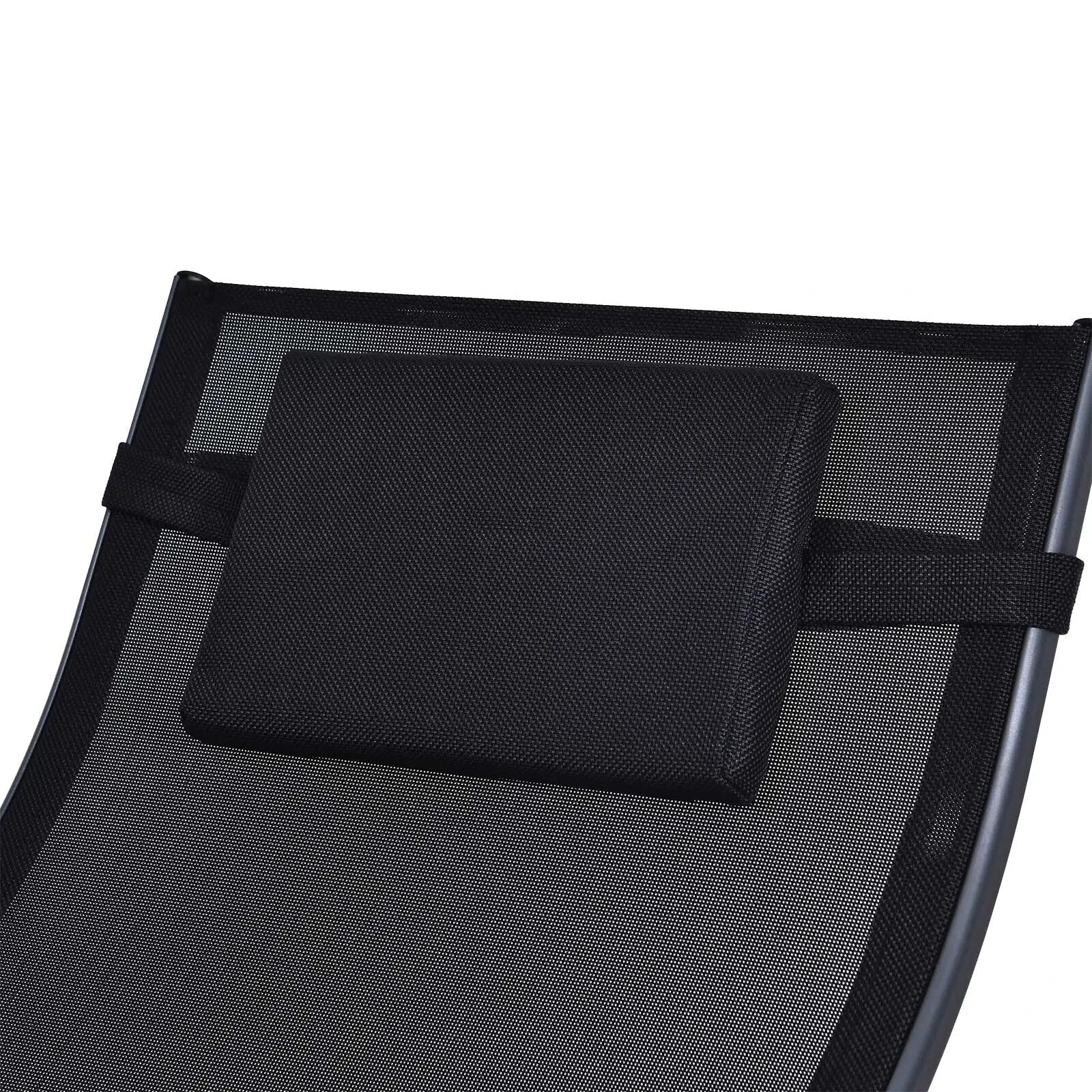 Zero Gravity Rocking Garden Chair with Pillow Outdoor Lounger Metal Frame Seat - Home and Garden Furniture Shop - rustic - furniture